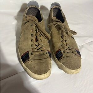 Paul Smith Brown Suede Sneakers with Colorful Details